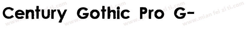 Century Gothic Pro G字体转换